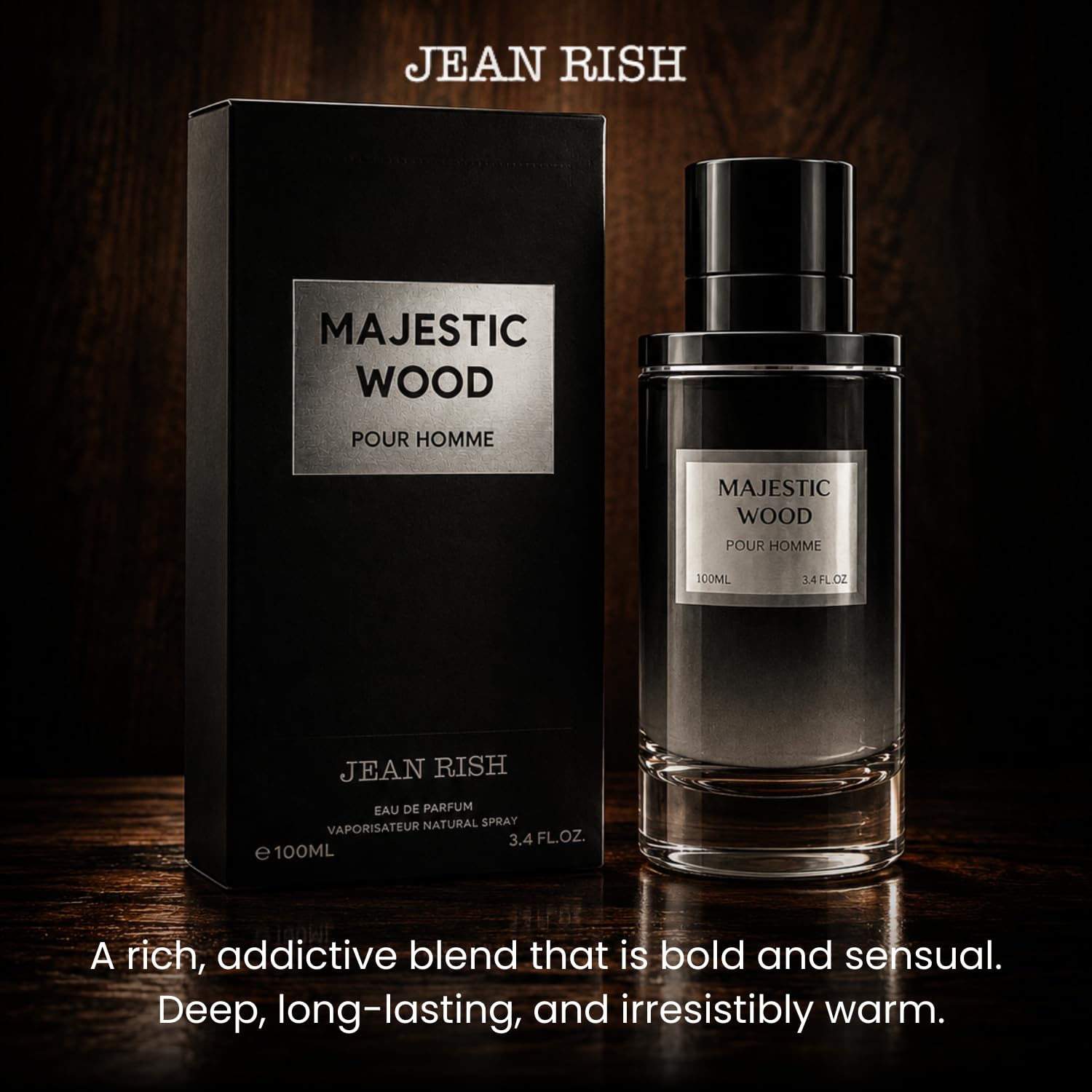 Majestic Wood, Eau De Parfum For Men – Jean Rish - Touch It Feel